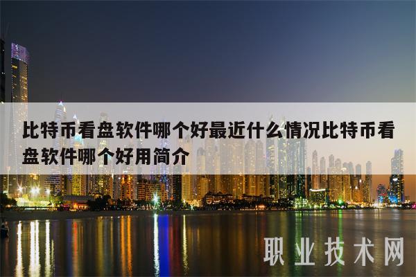比特币有什么看盘软件(看比特币行情用什么软件)