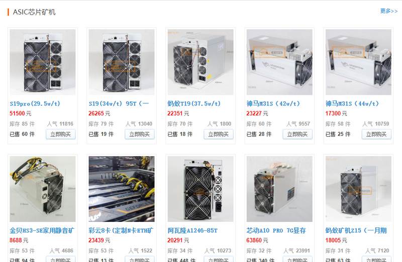 比特币二手矿工机(比特币二手矿工机多少钱)
